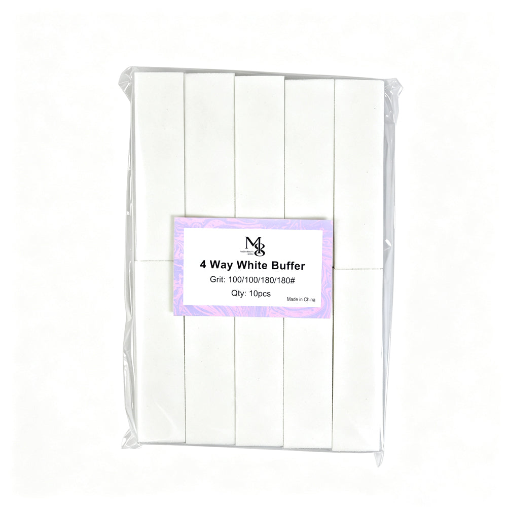 4 way buffer 100/100/180/180#Grit white (10pcs/pack)