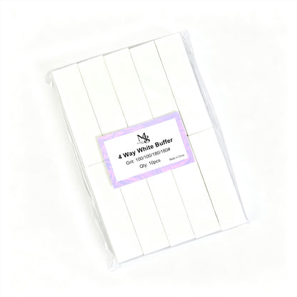 4 way buffer 100/100/180/180#Grit white (10pcs/pack)