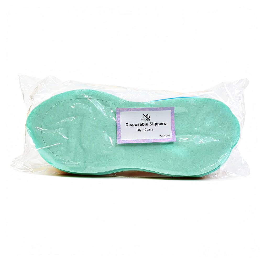 Wholesale Disposable EVA Slippers 360Pairs/CTN Mixed Color Spa Hotel Nail Salon Slippers