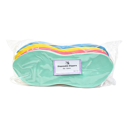 Wholesale Disposable EVA Slippers 360Pairs/CTN Mixed Color Spa Hotel Nail Salon Slippers