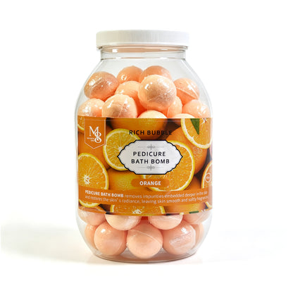 Scented Pedicure Bath Bombs 60Pcs/Jar | 6 Natural Fragrances