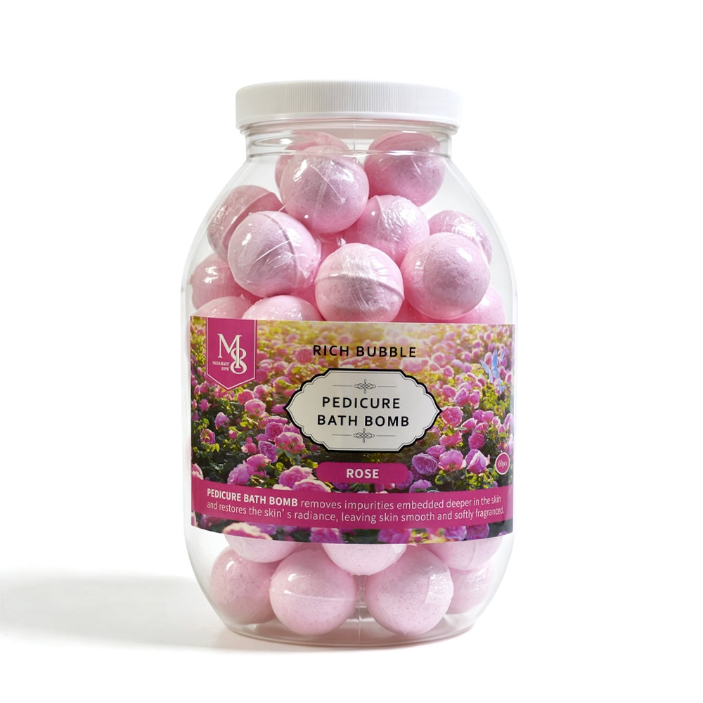 Scented Pedicure Bath Bombs 60Pcs/Jar | 6 Natural Fragrances
