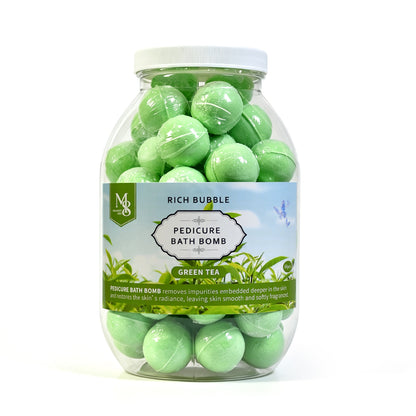 Scented Pedicure Bath Bombs 60Pcs/Jar | 6 Natural Fragrances