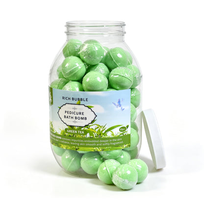 Wholesale Foot Spa Bath Bombs 6 Mixed Fragrances, 60Pcs/Jar 4Jars/CTN Bulk Pack