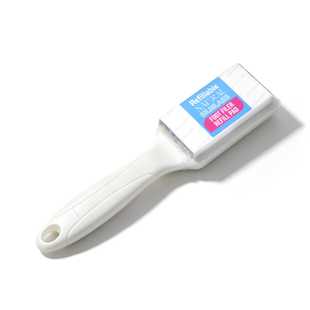 Foot File With New Sharper Yellow Pumice Plastic Handle | 1 Box With Extra Replacement Pumice