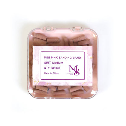 mini sanding bands pink fit 3mm mandrel bits 80/120/150/240#Grit（50pcs/box）