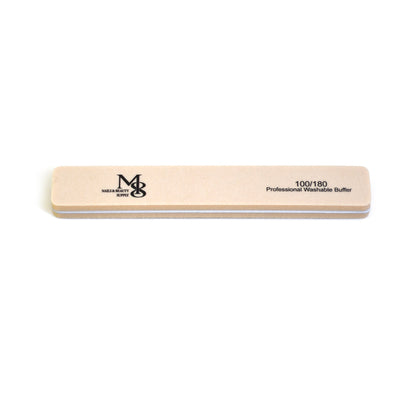 7 Inch Jumbo Nail Buffer 100/180#Grit | 10Pcs Bag White Plastic Base