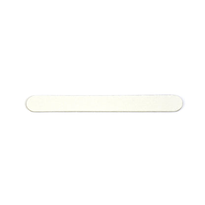 White Mini Disposable Nail File Wood Inside 80/100#Grit | 50Pcs Bag