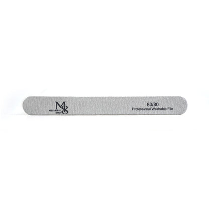 7 inch Regular Nail File 80/80# Grit - Zebra (50pc/pack)