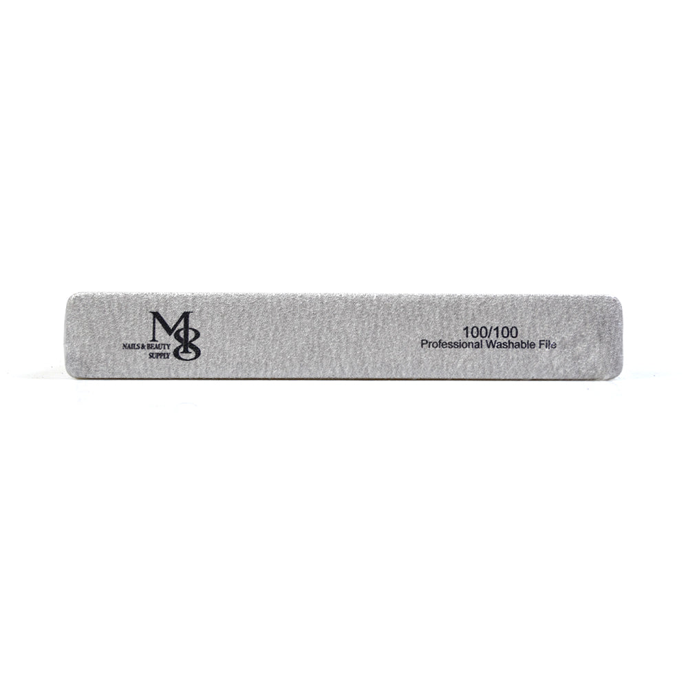 7 Inch Jumbo Zebra Nail File | 80/80 & 100/100 Grit White Base Nail File（50pcs/pack）