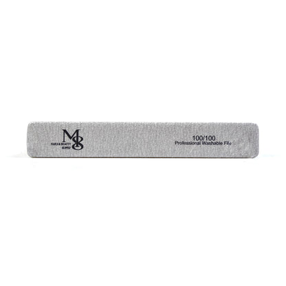 7 Inch Jumbo Zebra Nail File | 80/80 & 100/100 Grit White Base Nail File（50pcs/pack）