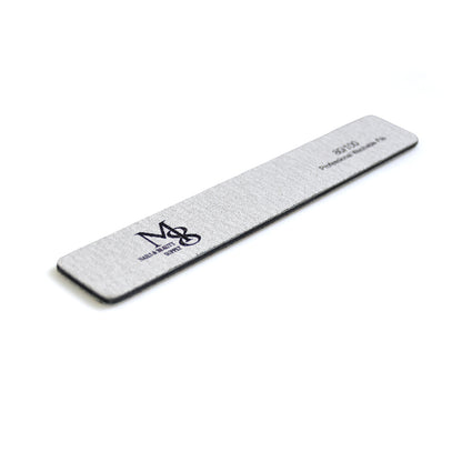 7 Inch Jumbo Zebra Nail File 80/100 Grit | 50Pcs Pack Black Plastic Base