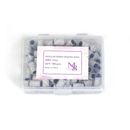 regular sanding bands zebra fit 6.3mm mandrel bits 80/120/150/240#Grit（100pcs/box）