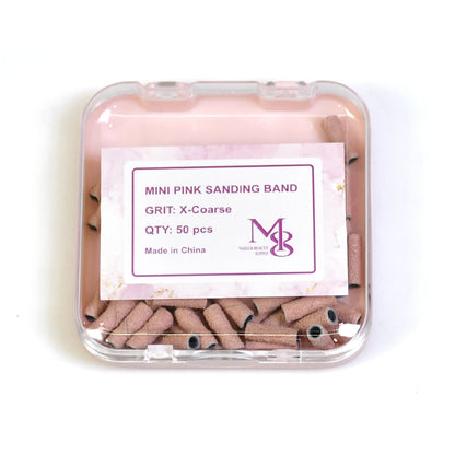 mini sanding bands pink fit 3mm mandrel bits 80/120/150/240#Grit（50pcs/box）