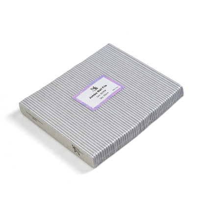 7 Inch Jumbo Zebra Nail File | 80/80 & 100/100 Grit White Base Nail File（50pcs/pack）