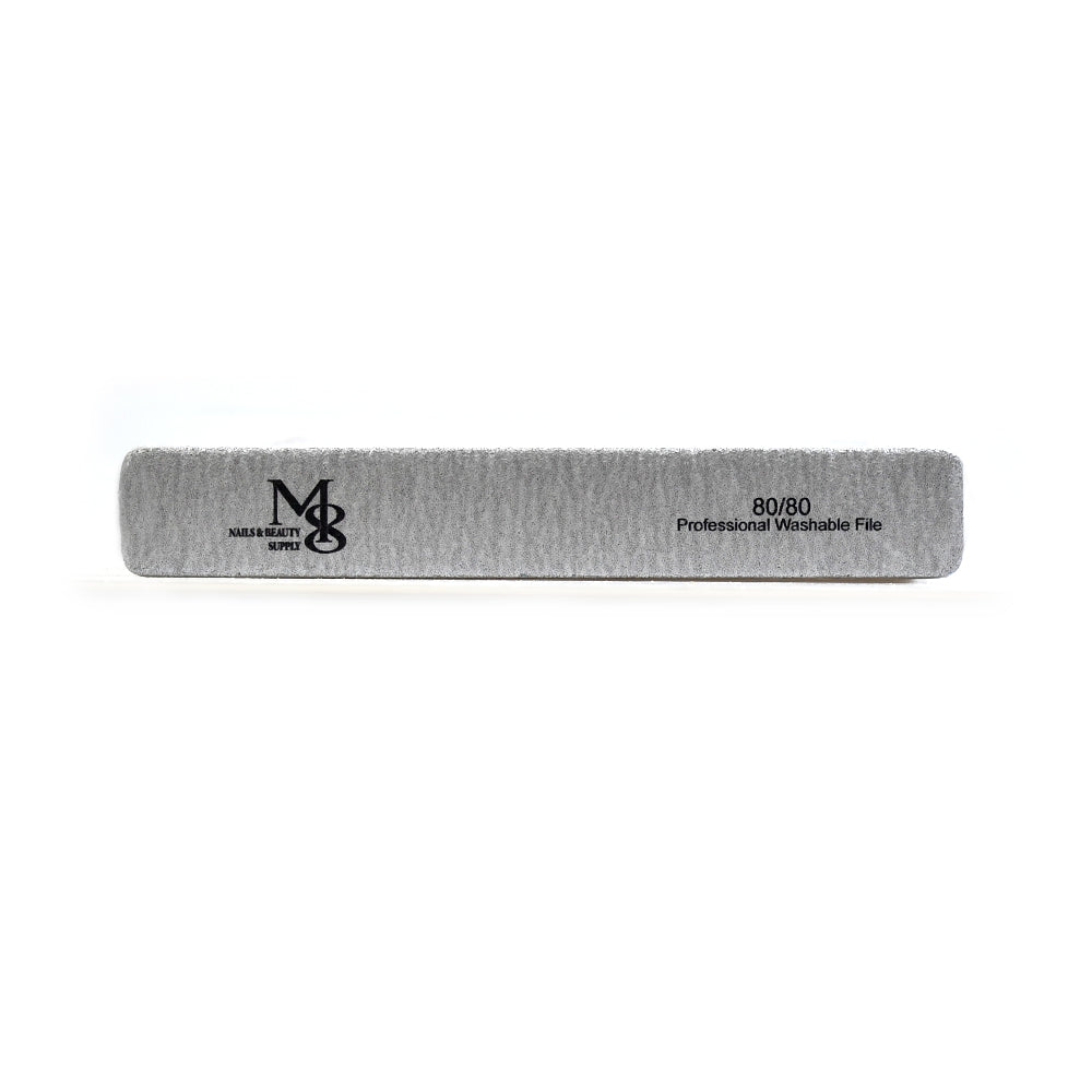 7 Inch Jumbo Zebra Nail File | 80/80 & 100/100 Grit White Base Nail File（50pcs/pack）