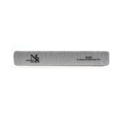 7 Inch Jumbo Zebra Nail File | 80/80 & 100/100 Grit White Base Nail File（50pcs/pack）