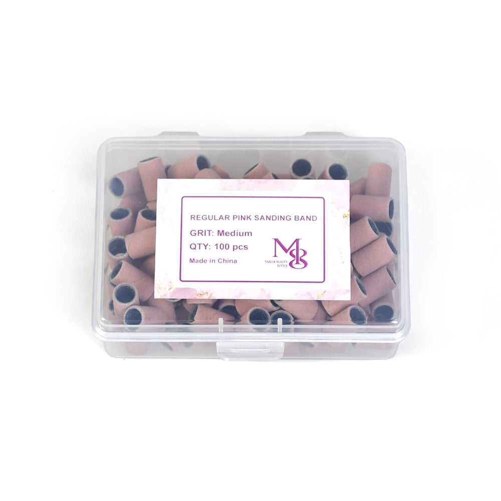 regular sanding bands pink fit 6.3mm mandrel bits 80/120/150/240#Grit（100pcs/box）