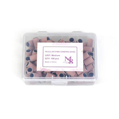 regular sanding bands pink fit 6.3mm mandrel bits 80/120/150/240#Grit（100pcs/box）
