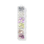 6 Grids Mixed Metallic Tone K9 Nail Rhinestones Flat Back Fancy Crystal Gems For DIY Manicure Salon Nail Art Decor
